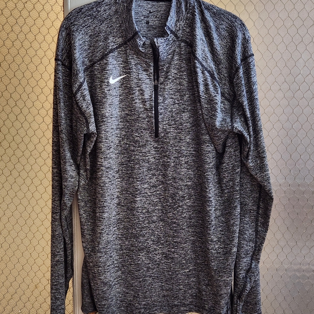 Nike Gray Zip Up Sweater for Men